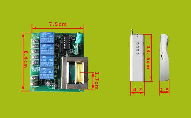 四路无线遥控开关