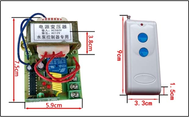 水泵控制器专用遥控开关规格