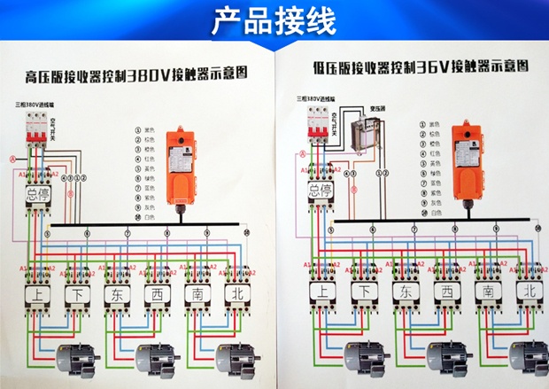 航吊无线遥控器接线